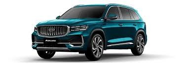 Moderno SUV Geely Manjaro Colore Verde Alta Velocità 5 Sedie SUV Medio Tavolo
